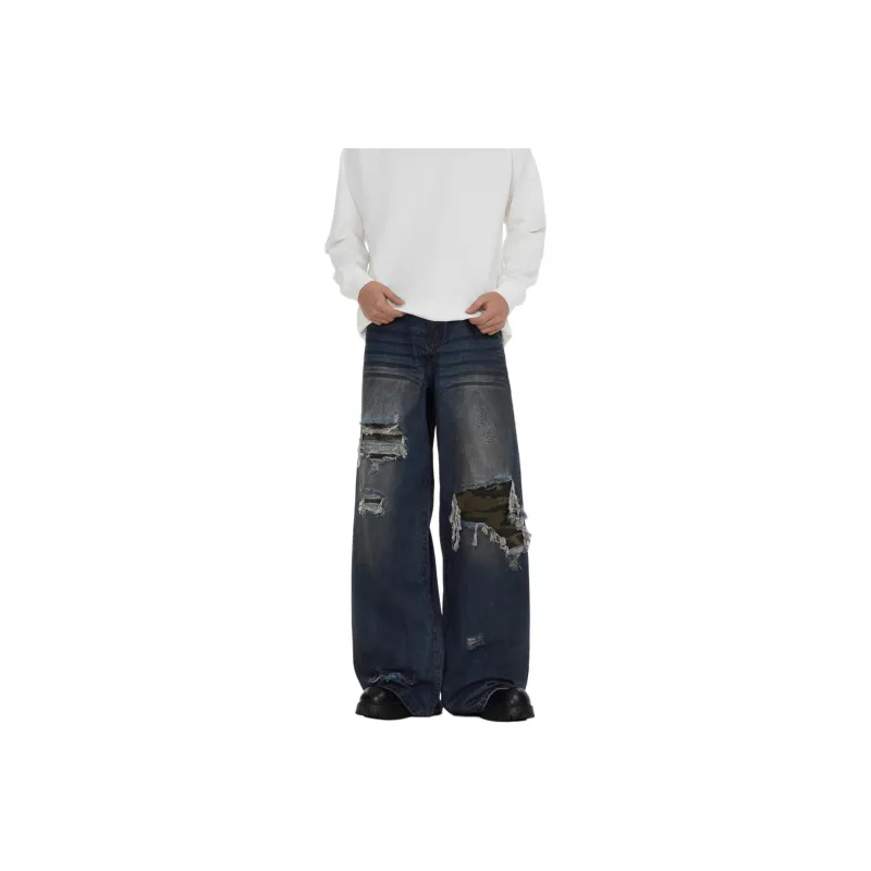 KVIV Jeans Men Vintage Blue -0