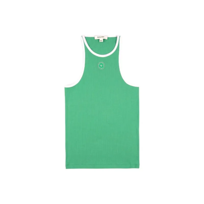 SPORTY & RICH Srhwc Ribbed Tank Top-0