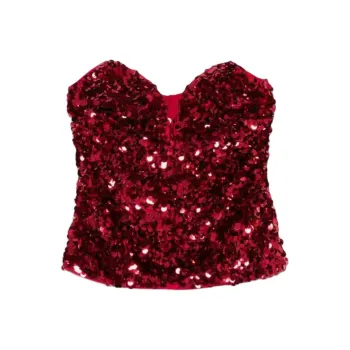 Self portrait 3D Sequin Top