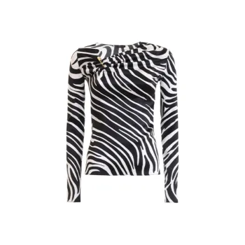 VERSACE T-Shirts Women's Black/White