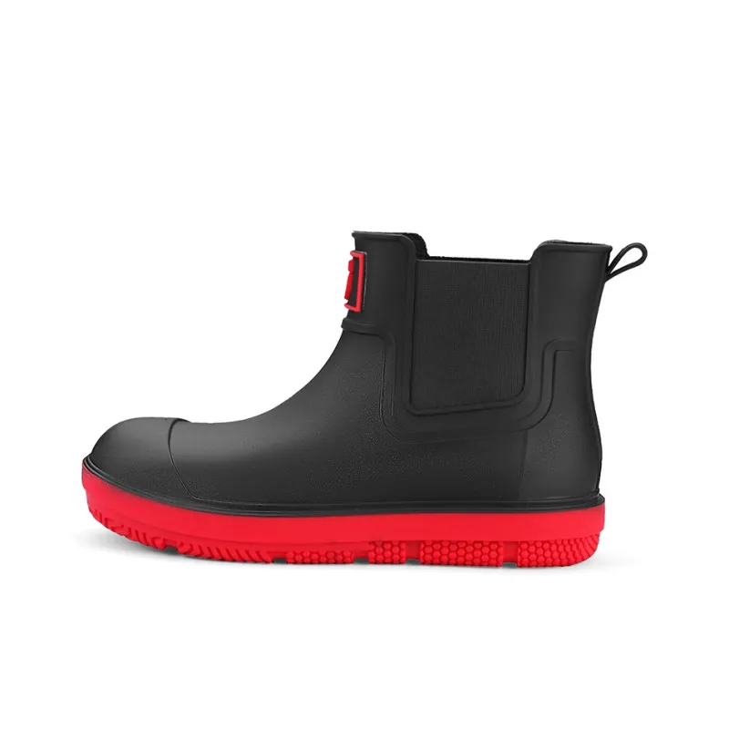 TAIHEYUAN Rain Boots Men Black/Black Red/Beige/Brown-4