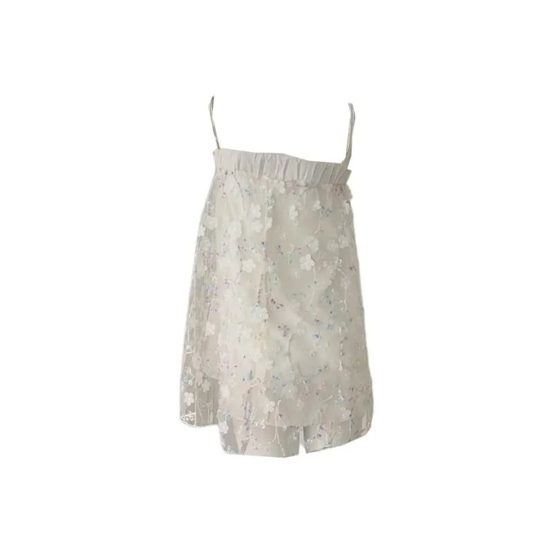 Mu Xiao Xin Slip Dress Women's White-1
