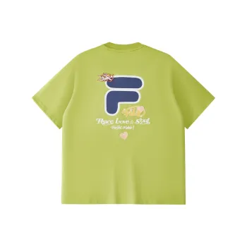FILA FUSION FOB Series T Shirt Unisex Light Yellowish Green