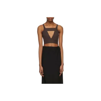 RICK OWENS/RO Tank Tops Women's Burgundy
