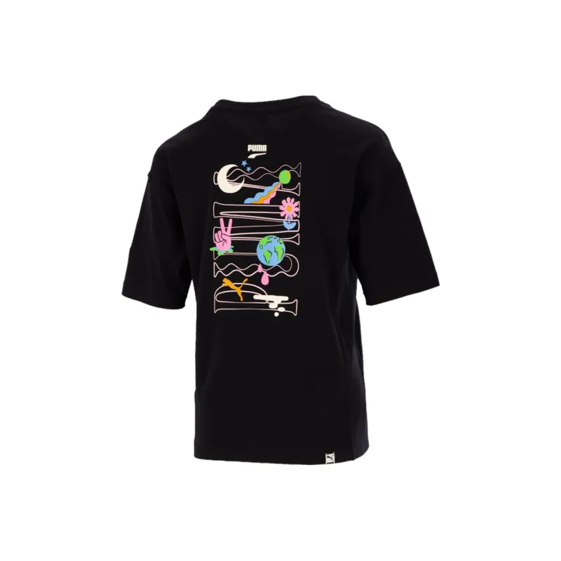 PUMA Downtown T Shirt Women's Black-0