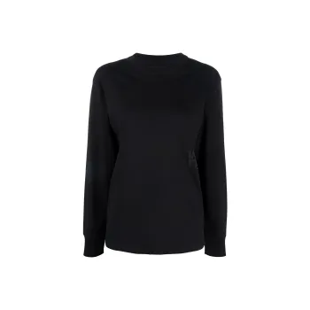 Alexander Wang Logo raised Glitter Cotton Top