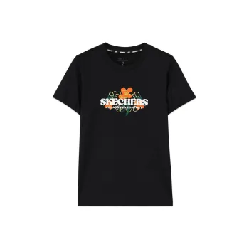 Skechers T Shirt Women's Carbon Black