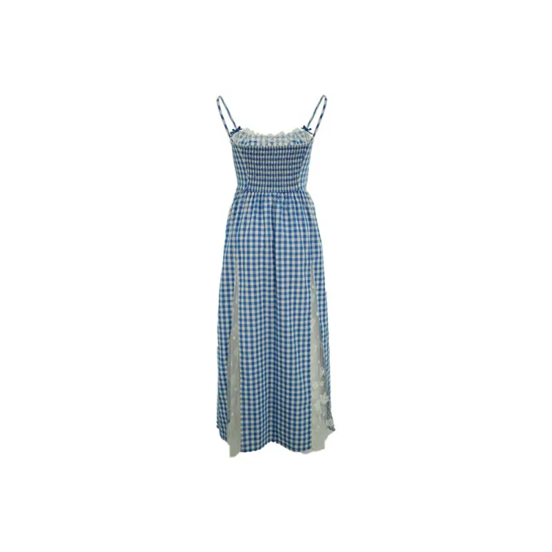 PLANE DRIFT Slip Dress Women's Blue-1
