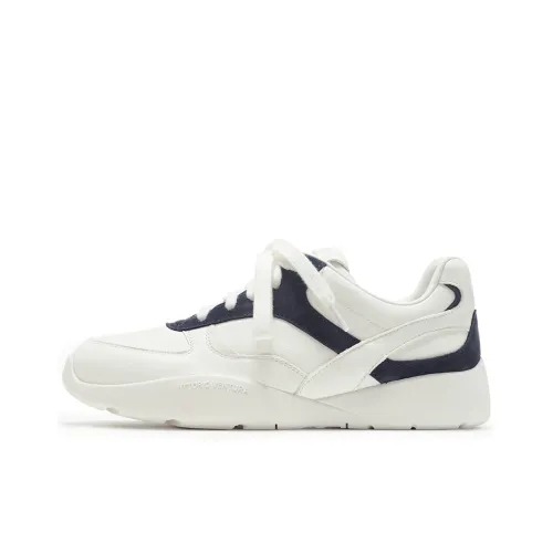 VITTORIO VENTURA Low Top Casual Thin Sole Shoes Women's White & Blue