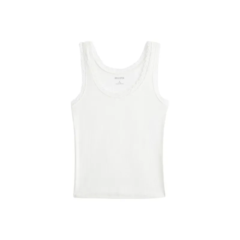 Hollister Tank Tops Women's White-0