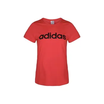 Adidas Set in Sleeve T Shirt Women's Bright Pink Fluorescent