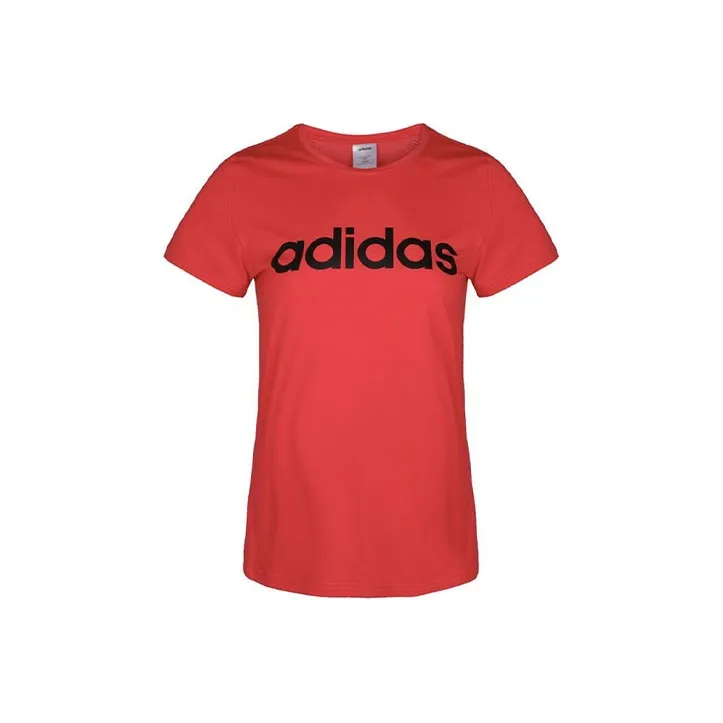 Adidas Set-in Sleeve T-Shirt Women's Bright Pink Fluorescent-0