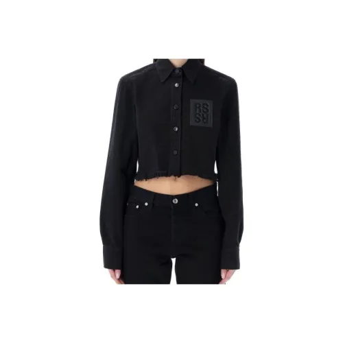 RAF SIMONS Crop Tops Women's Black