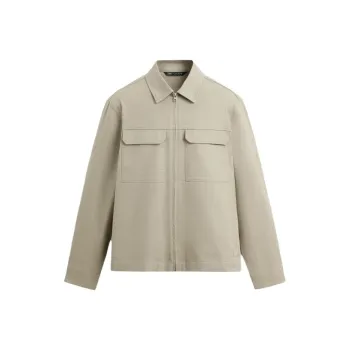ZARA Jackets & Coats Men's Beige