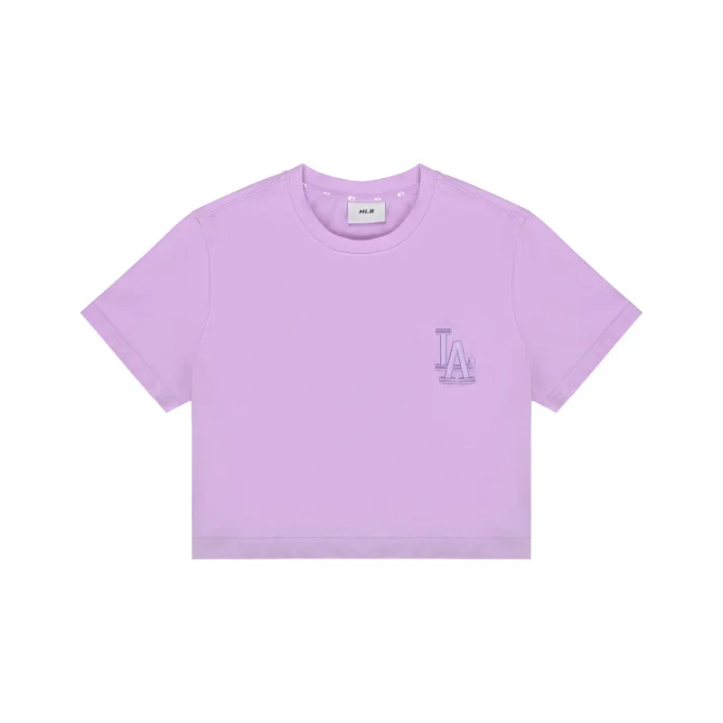 MLB Set in Sleeve T Shirt Women's Lavender Light Purple-0