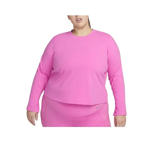 Nike One Fitted Women's Dri FIT Long Sleeve Top Plus Size