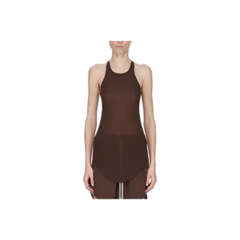 RICK OWENS Basic Ribbed Tank Top