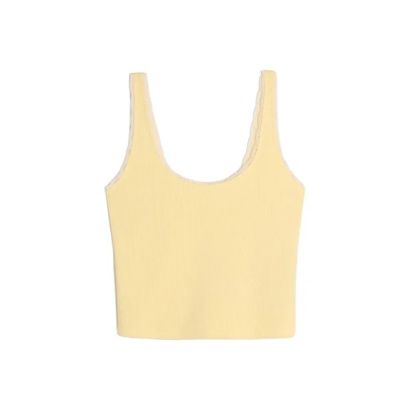 Hollister Tank Top Women's Yellow-0
