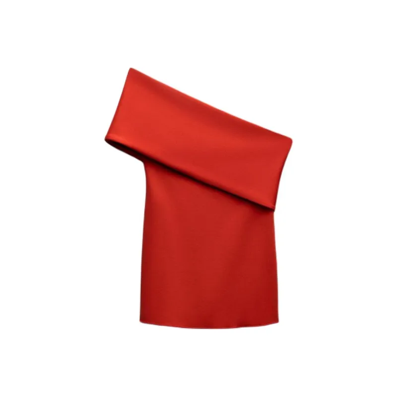 ZARA Tank Tops Women's Red-0