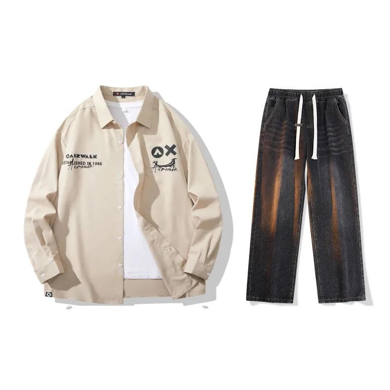 Airwalk Shirt Matching Sets Unisex-6