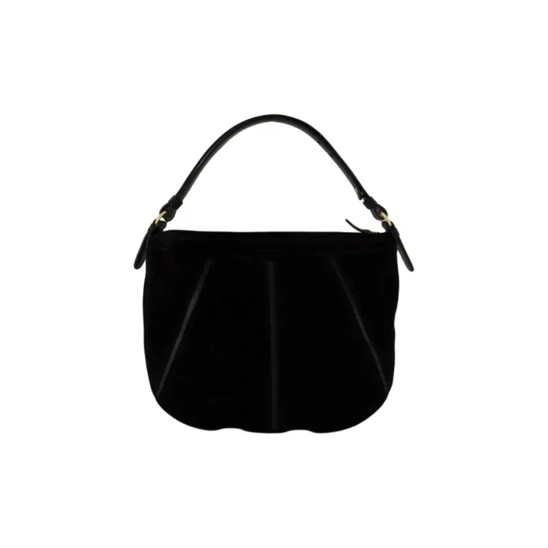 Rouje Calfskin Shoulder Bag, Crossbody Bag, Handbag Women's Black-2