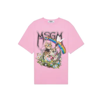 MSGM Drop Shoulder Sleeve T Shirt Women's