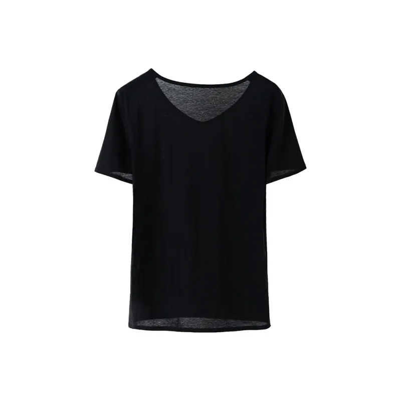 SOON FLOWER T Shirt Women's Black-0