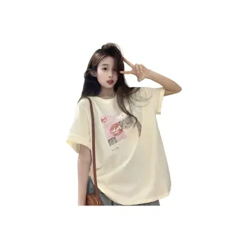 HUASJ T-Shirt Women's Warm Yellow