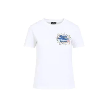 ETRO Pegaso Embroidered Crewneck T Shirt