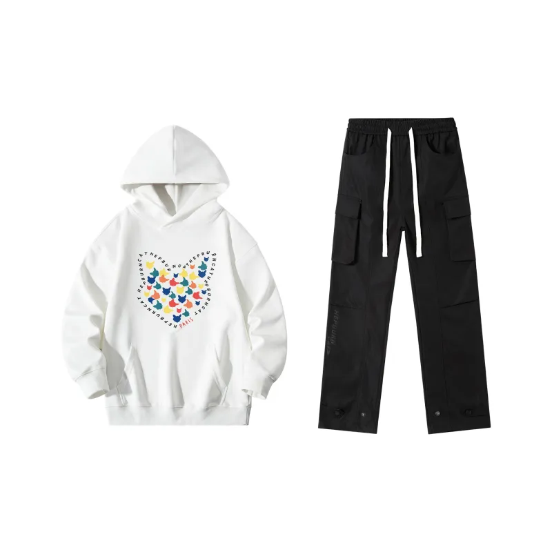 Hepburn Cat Sweatshirt Sets Unisex-0