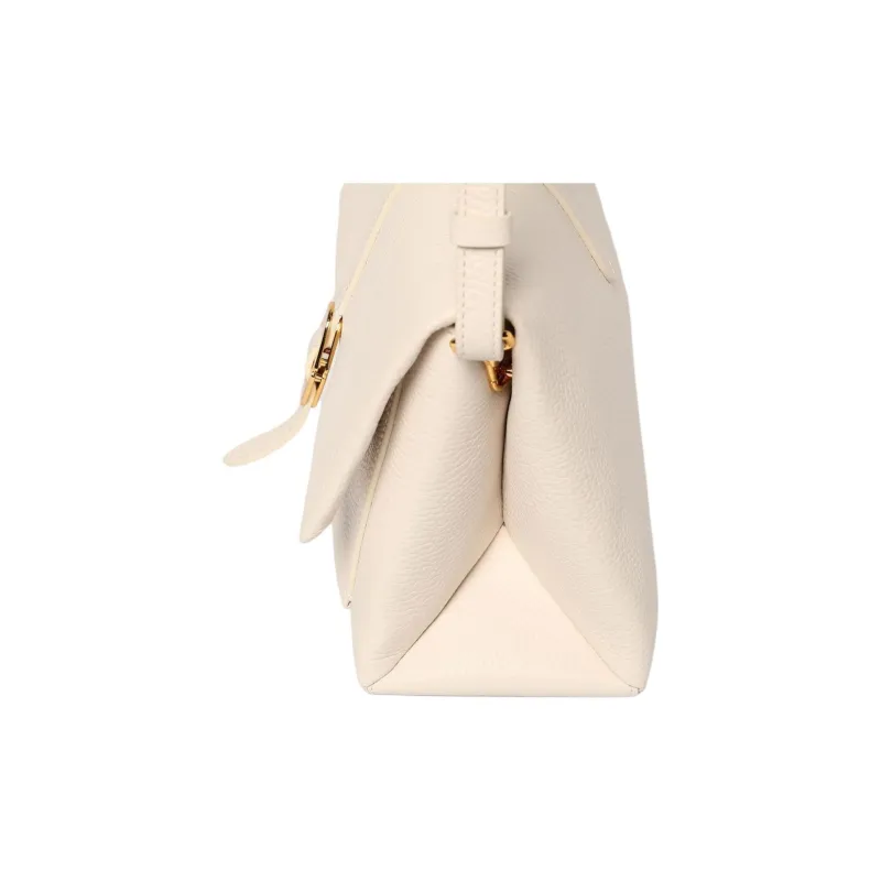 COCCINELLE Gold Plated Shoulder Bag Women's White-3