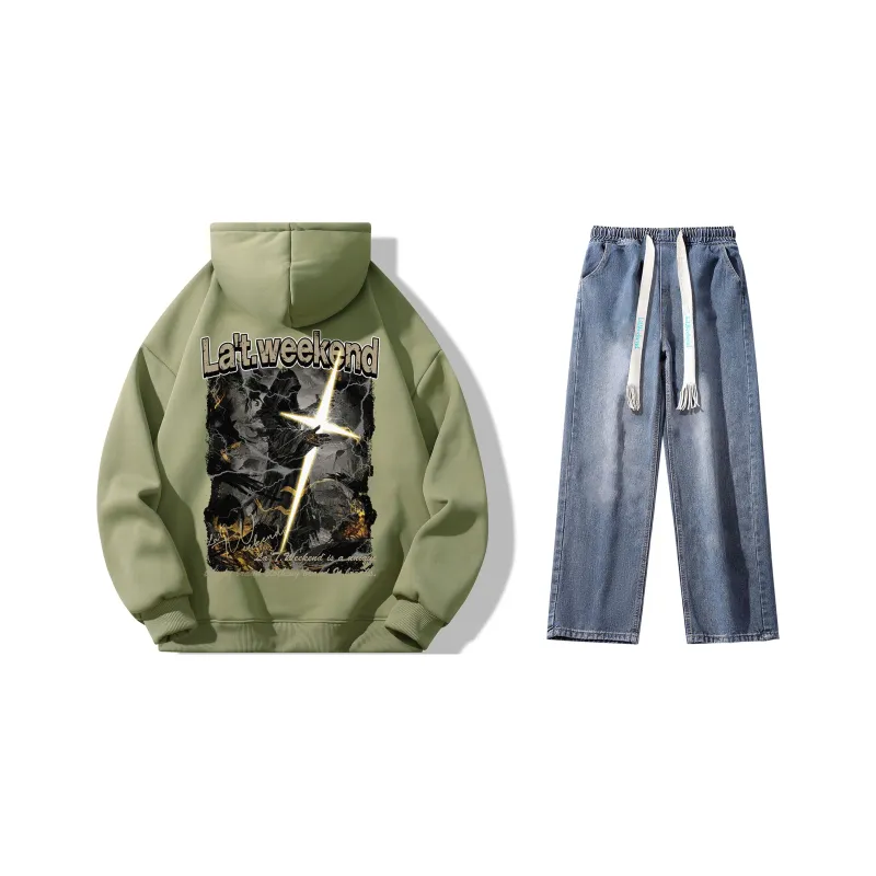 LA'T.WEEKEND Sweatshirt Set Unisex-34