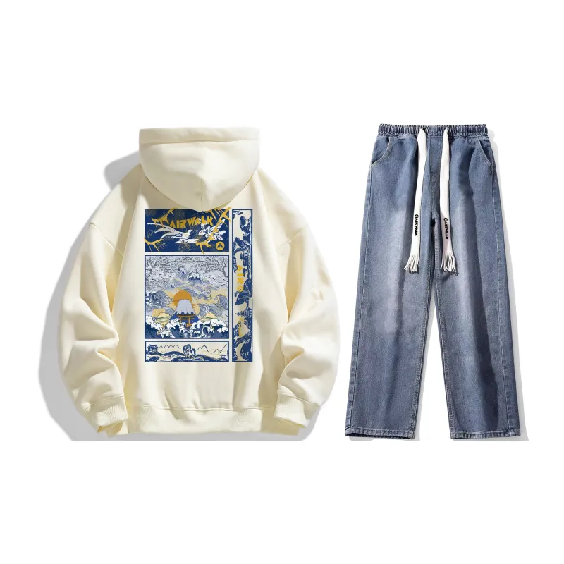 Airwalk Sweatshirt Sets Unisex-19