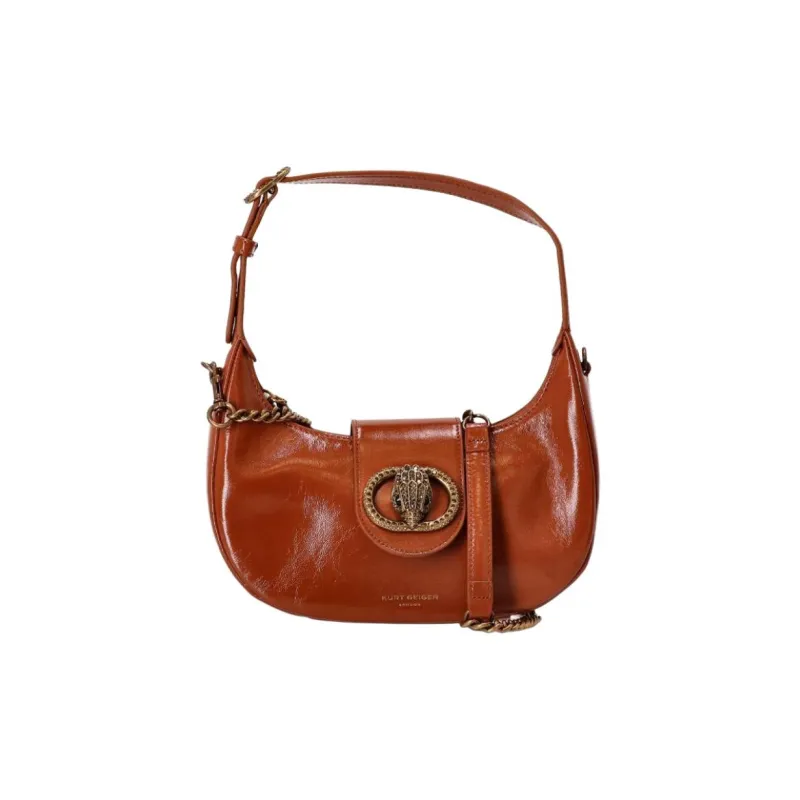 Kurt Geiger London Chelsea Chain One Shoulder Handbag Women's Chestnut Camel-0