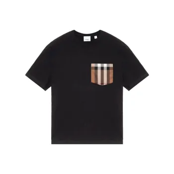 Burberry Check pocket T shirt