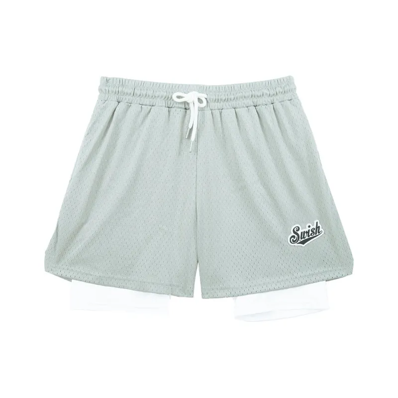 SWISH THE BALL IN Basketball Shorts Unisex-0