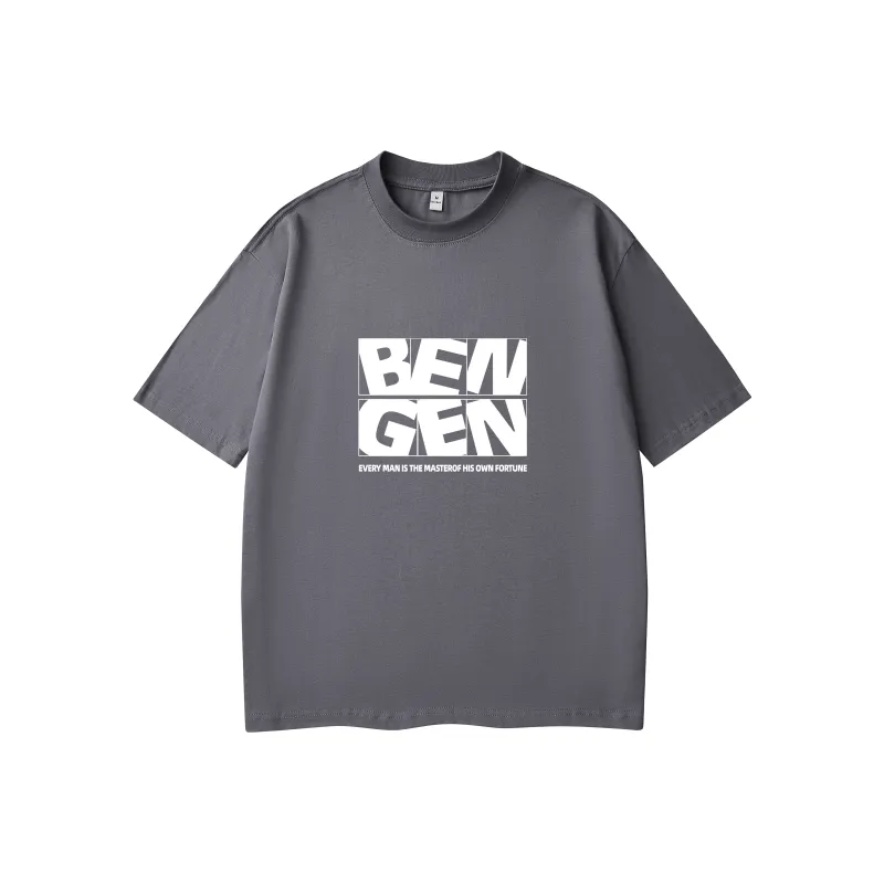 BENGEN Drop Shoulder Sleeve T Shirt Unisex-6