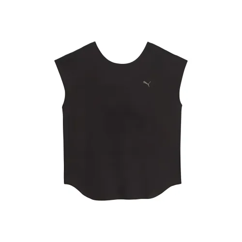 PUMA STUDIO FOUNDATIONS SS T Shirts Women's Black