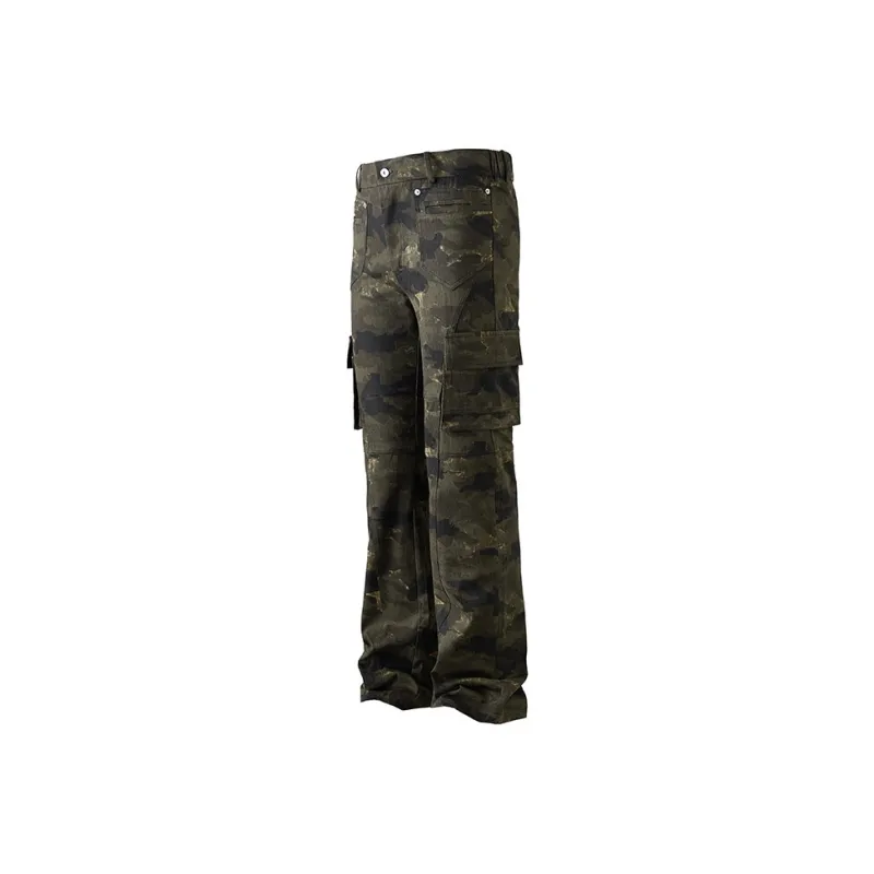 BEAR UNION Jeans Men's Camouflage Green-1