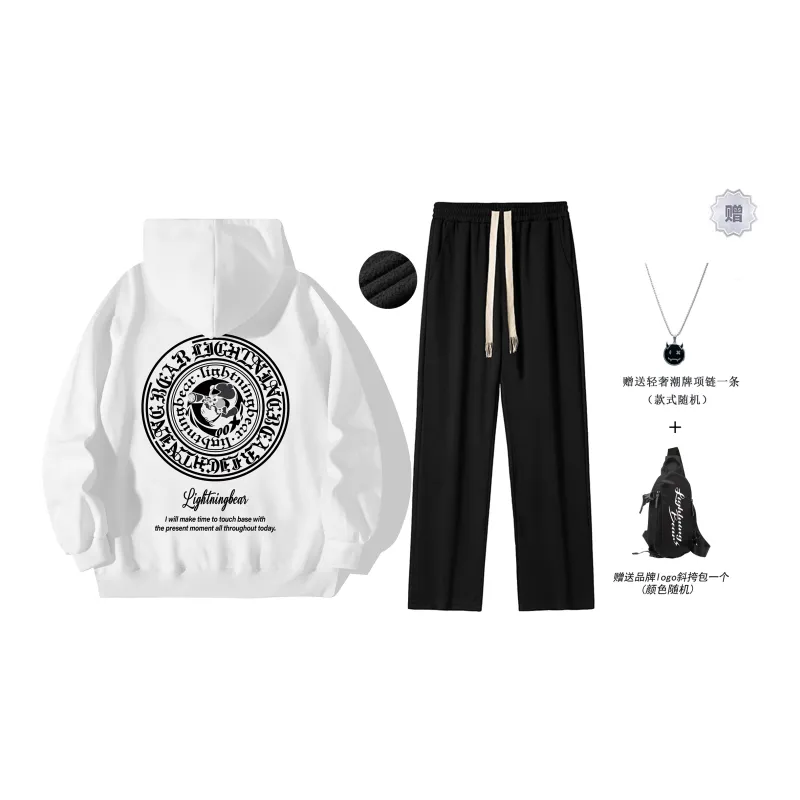 LIGHTNING BEAR Sweatshirt Set Unisex-14