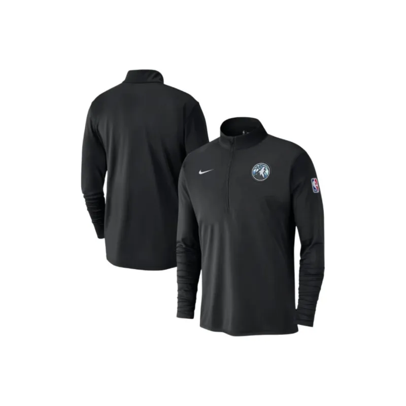 Nike Minnesota Timberwolves City Edition Men's Nike Dri FIT Nba 1/2 Zip Long Sleeve Top-2
