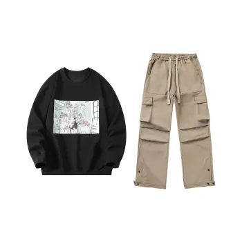 Hepburn Cat Sweatshirt Sets Unisex