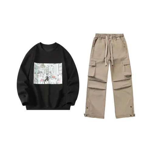 Hepburn Cat Sweatshirt Sets Unisex