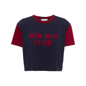 MIU MIU Crop Tops Women's Blue