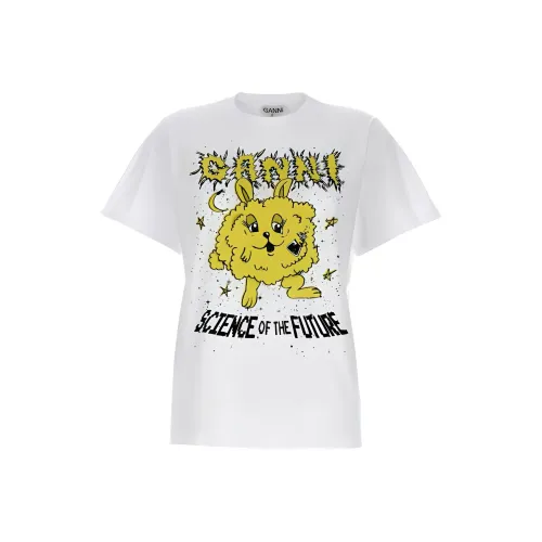 GANNI Regular T Shirt Women's White