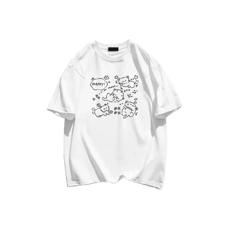 Cotton shopping T Shirts Unisex-0