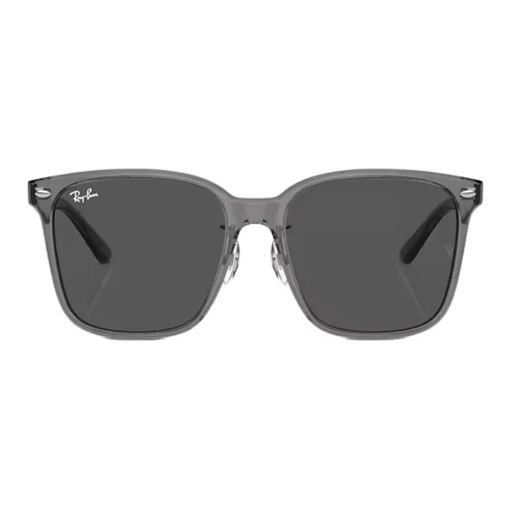 RayBan Acetate Square Sunglasses Unisex Transparent Gray-1