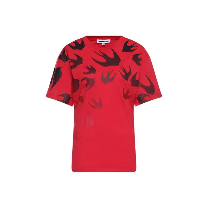 McQ Alexander McQueen T Shirts Women's Red-0