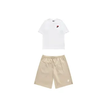 FILA FUSION Casual Sportswear Unisex White+Brown
