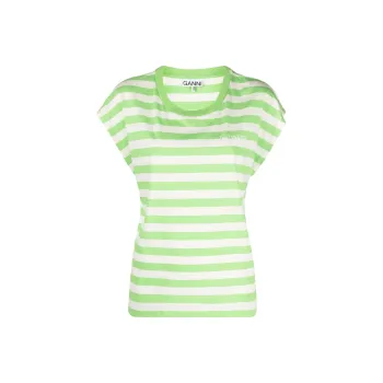 GANNI T-Shirts Women's Green
